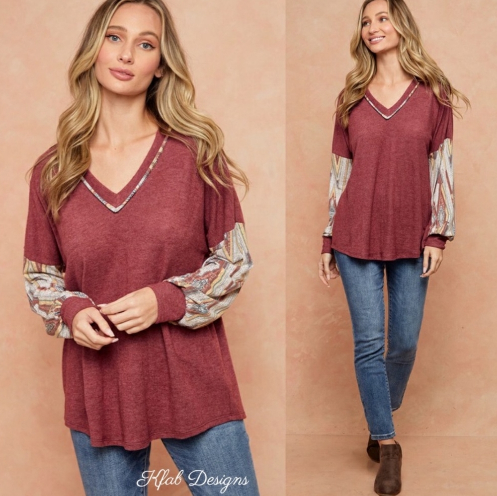 Aztec Detail Long Sleeve